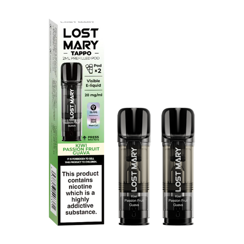 lost mary tappo pods pack of 2 kiwi passion fruit guava new
