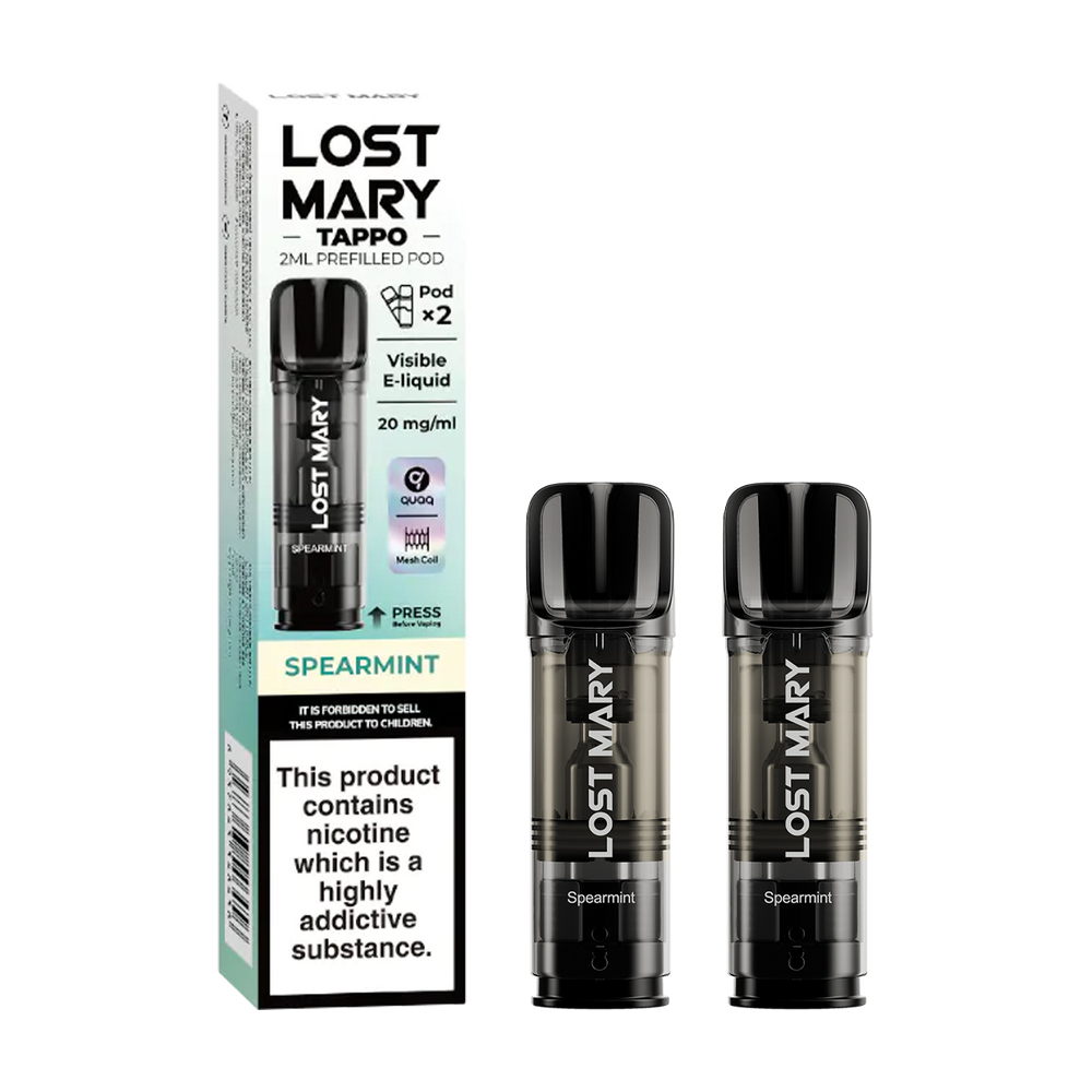 lost mary tappo pods pack of 2 spearmint new