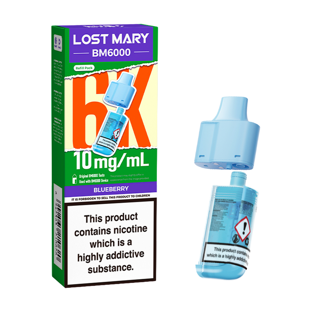 Blueberry Lost Mary BM6000 Refill Pack 10mg