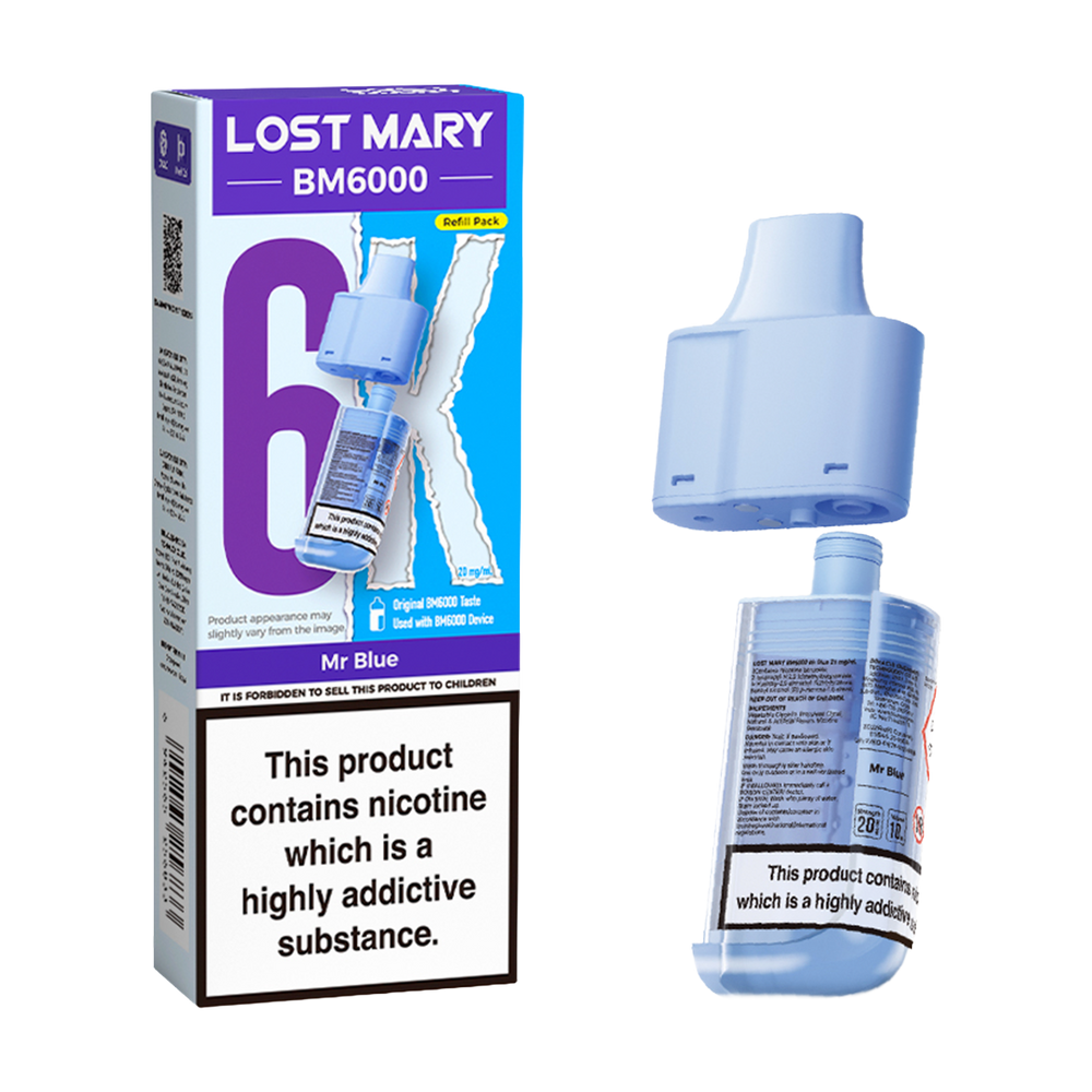 lost mary bm6000 refill mr blue
