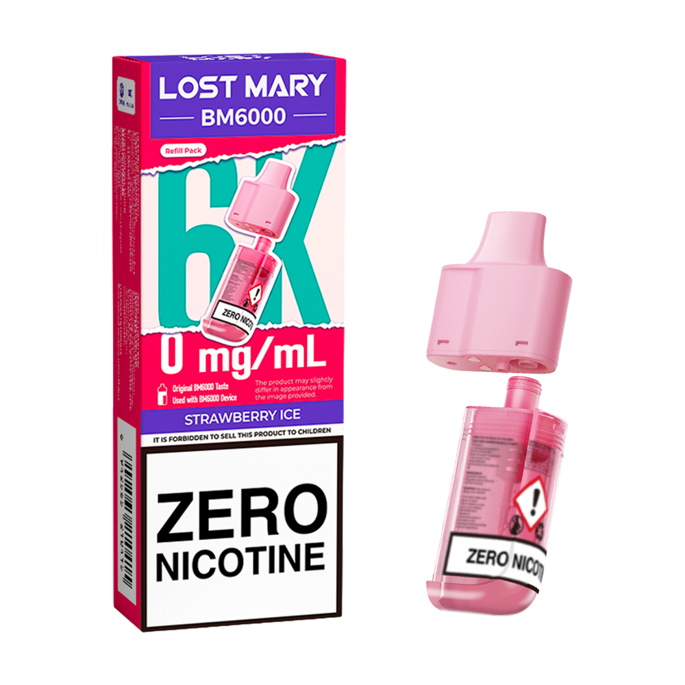Strawberry Ice Lost Mary BM6000 Refill Pack 0mg