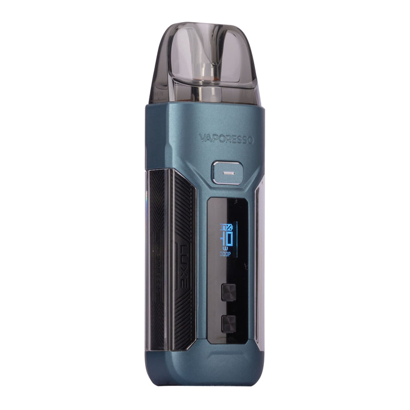 Blue Vaporesso Luxe X Pro vape kit.