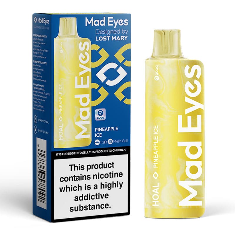 Pineapple Ice Lost Mary Mad Eyes Disposable Vape