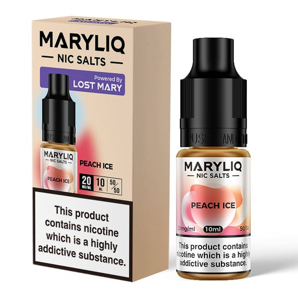Peach Ice Nic Salt E-Liquid by Maryliq