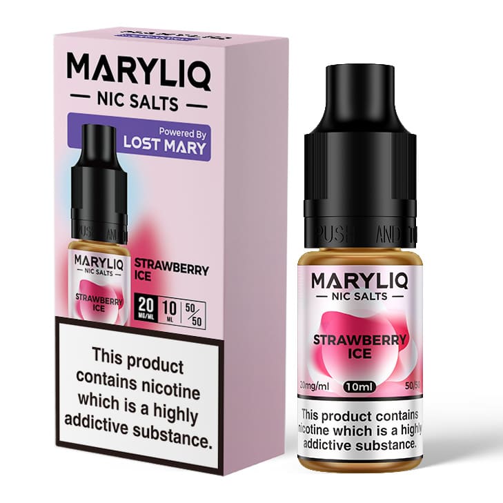 Strawberry Ice Nic Salt E-Liquid by Maryliq