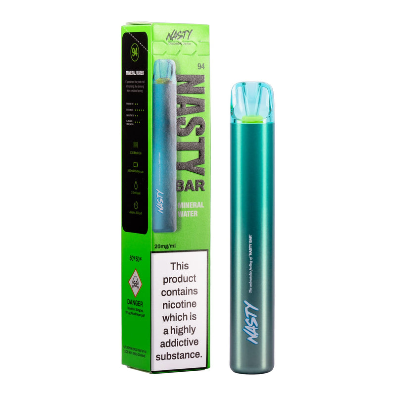 Mineral Water Flavoured Nasty Bar DX2 Disposable Vape