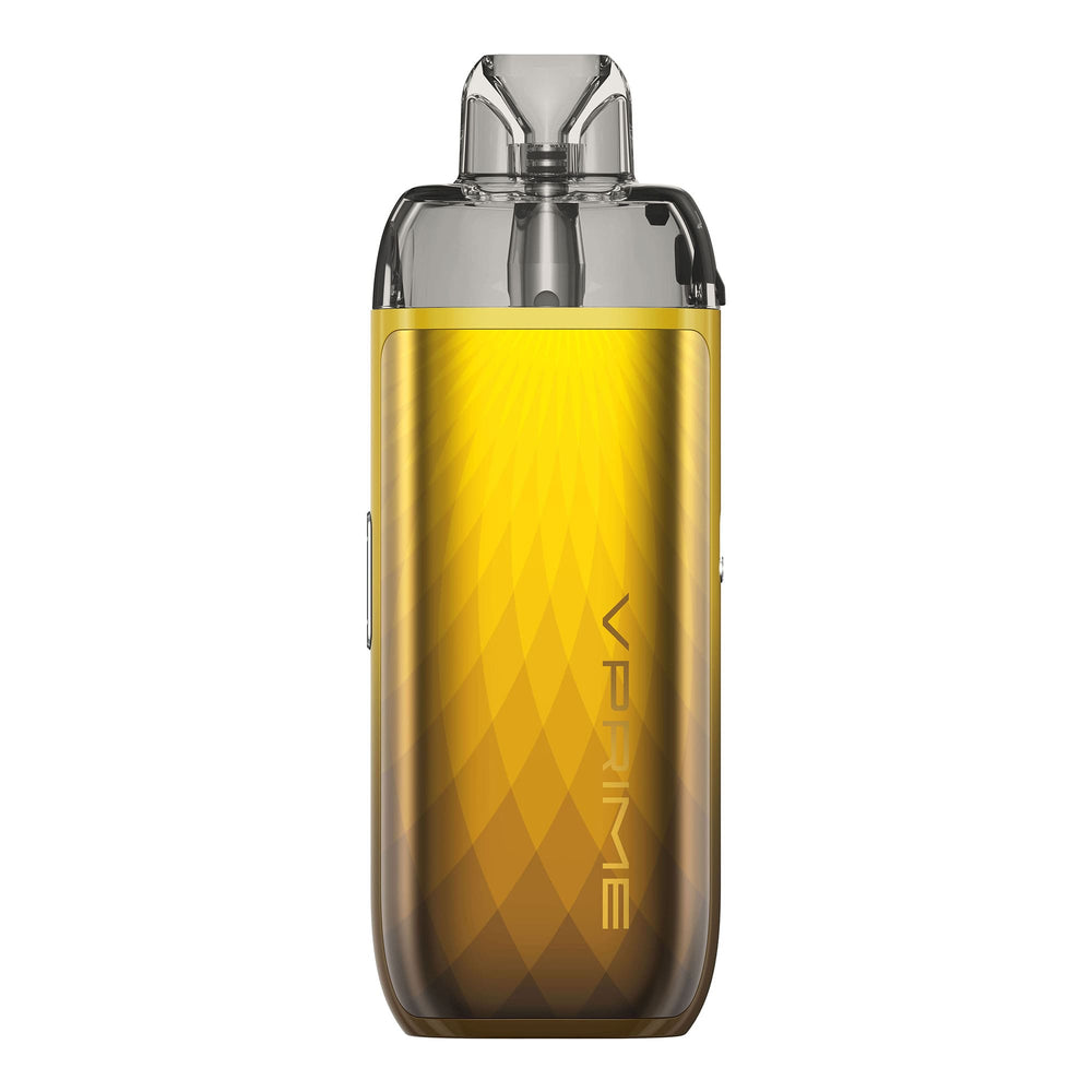 Back side of Glorious Gold Oxva VPrime pod kit.