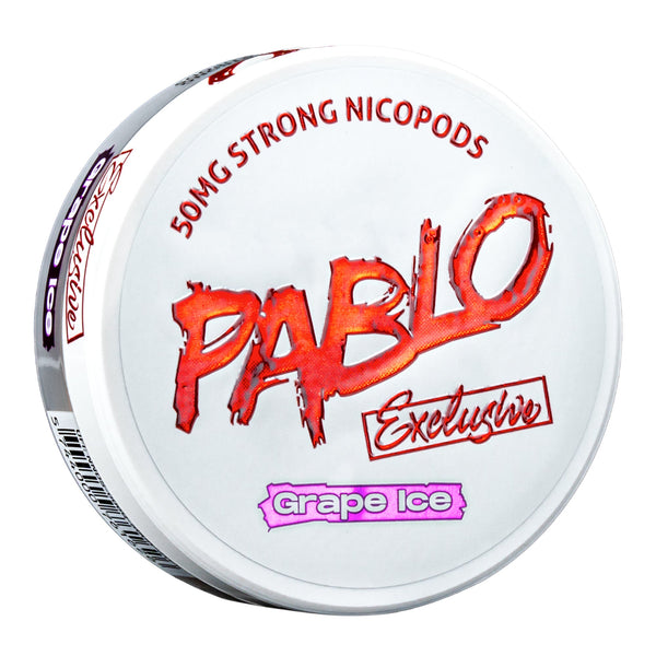 Pablo Grape Ice Nicotine Pouches.