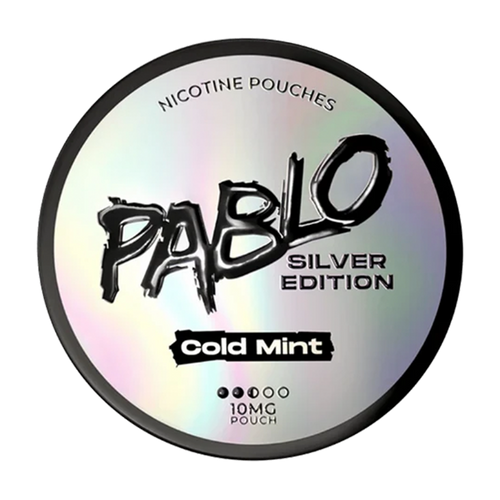pablo nicotine pouches silver edition cold mint