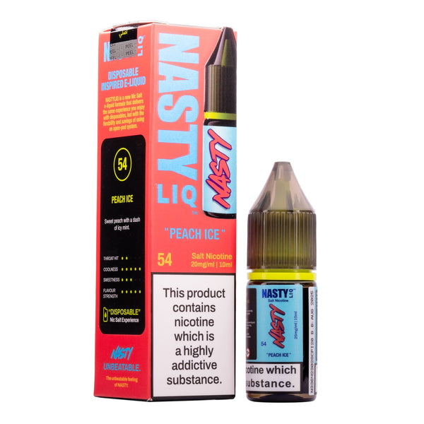 Nastyliq Peach Ice 10ml Nic Salt E-Liquid