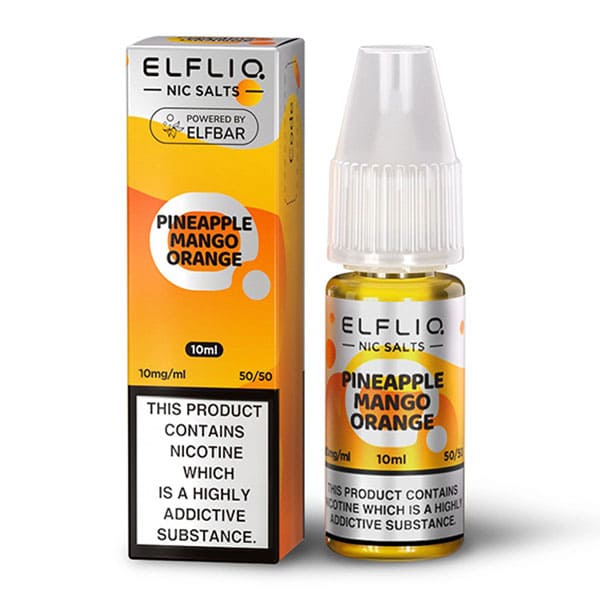 Elf Bar Elfiq Pineapple Mango Orange Flavour Nic Salt E-Liquid