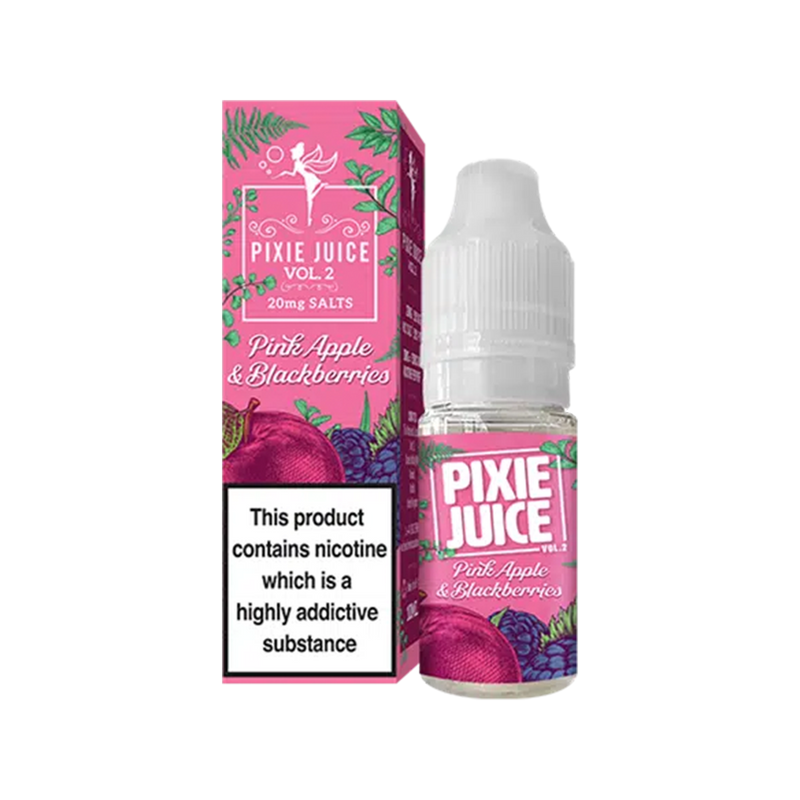 pixie juice v2 nic salt pink apple blackberries