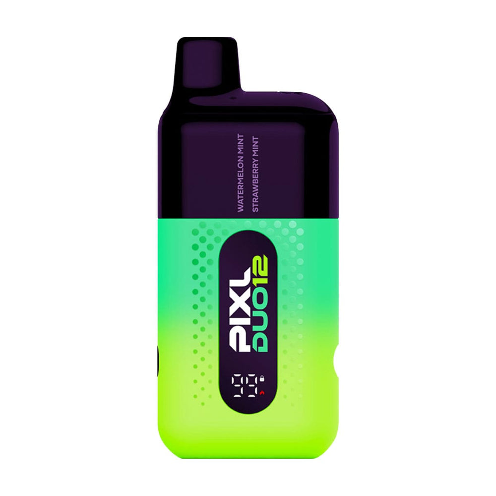 Pixl Duo 12 vape kit render of mint edition flavour.