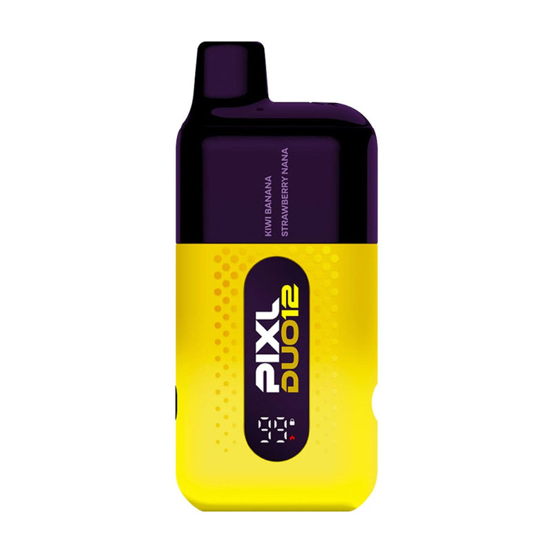 Pixl Duo 12 vape kit render of yellow edition flavour.