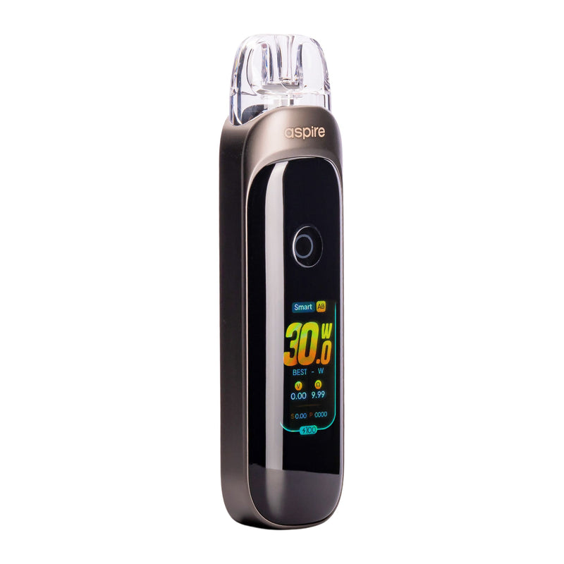 Ice Gunmetal Aspire Pixo pod kit front angle