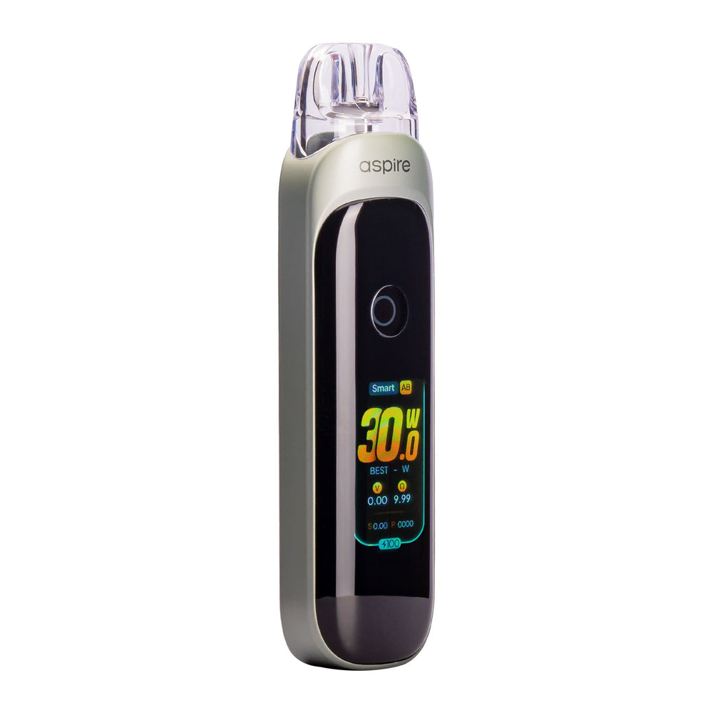 Sage Green Aspire Pixo pod kit front angle