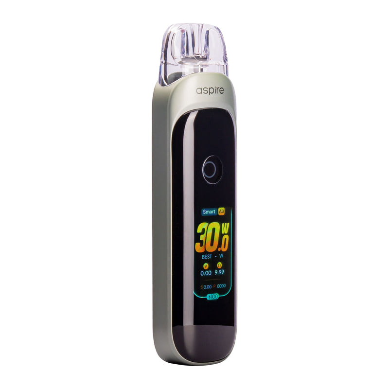 Sage Green Aspire Pixo pod kit front angle