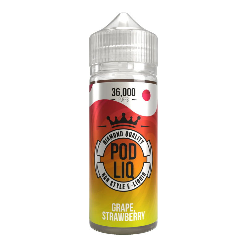 Pod Liq Grape Strawberry 80ml Shortfill E-Liquid by Riot Squad