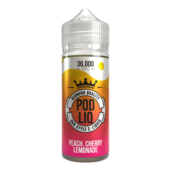 Pod Liq Peach Cherry Lemonade 80ml Shortfill E-Liquid by Riot Squad