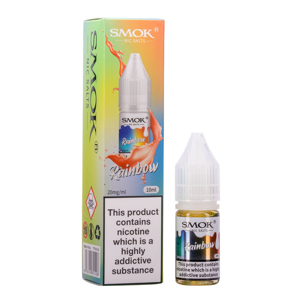 Rainbow Smok nic salt e-liquid.