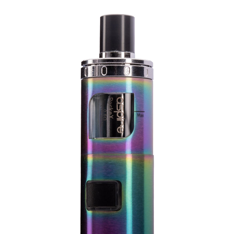 Close up image of Rainbow Aspire AIO Vape Kit Tank