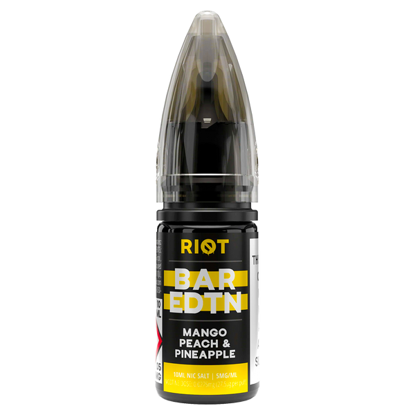 Mango Peach Pineapple Riot Bar EDTN Nic Salt 10ml