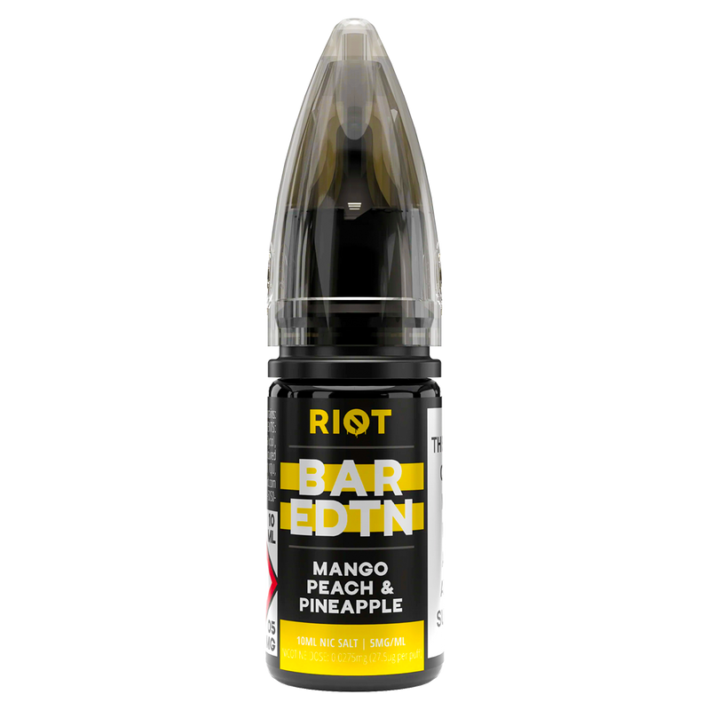 Mango Peach Pineapple Riot Bar EDTN Nic Salt 10ml