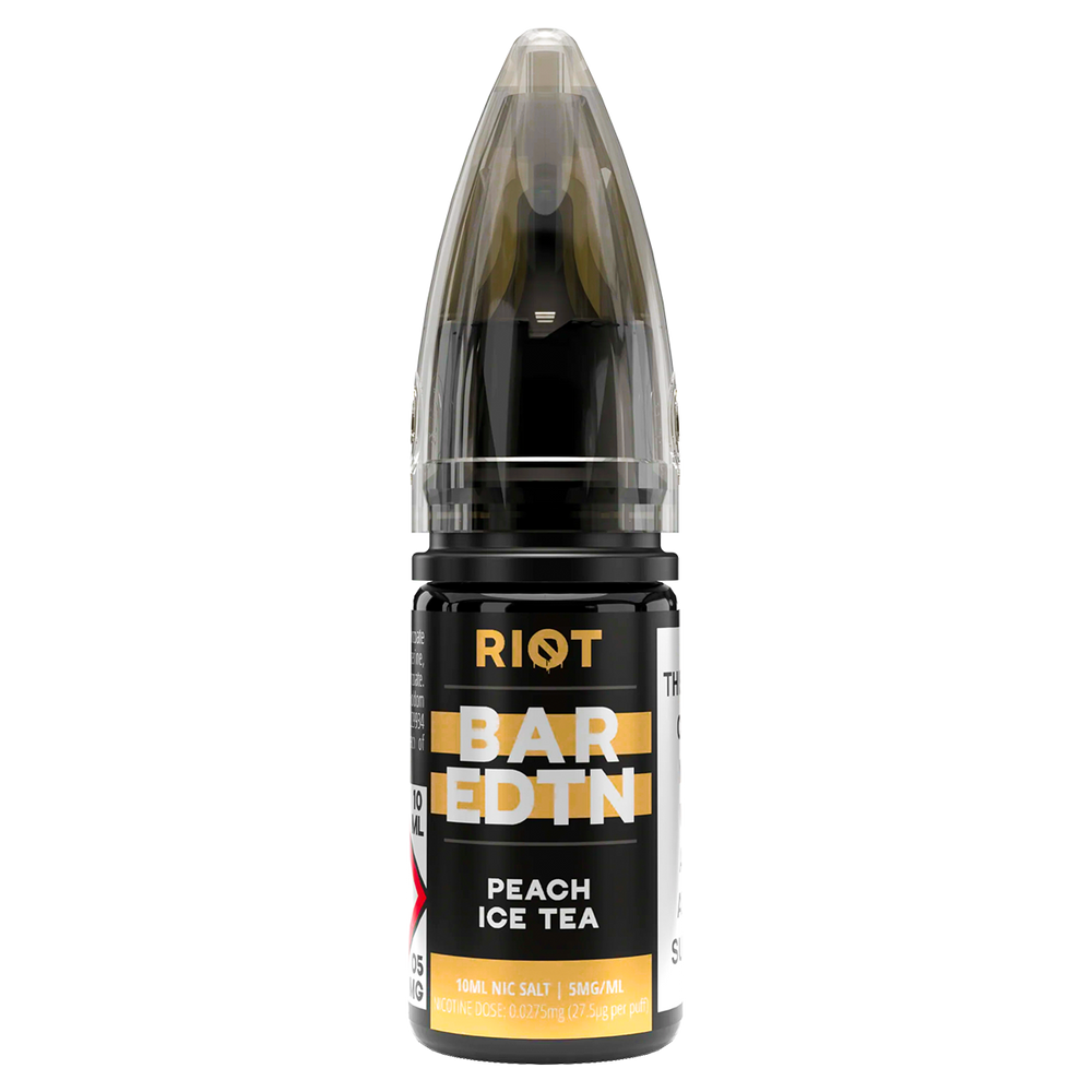 Peach Ice Tea Riot Bar EDTN Nic Salt 10ml