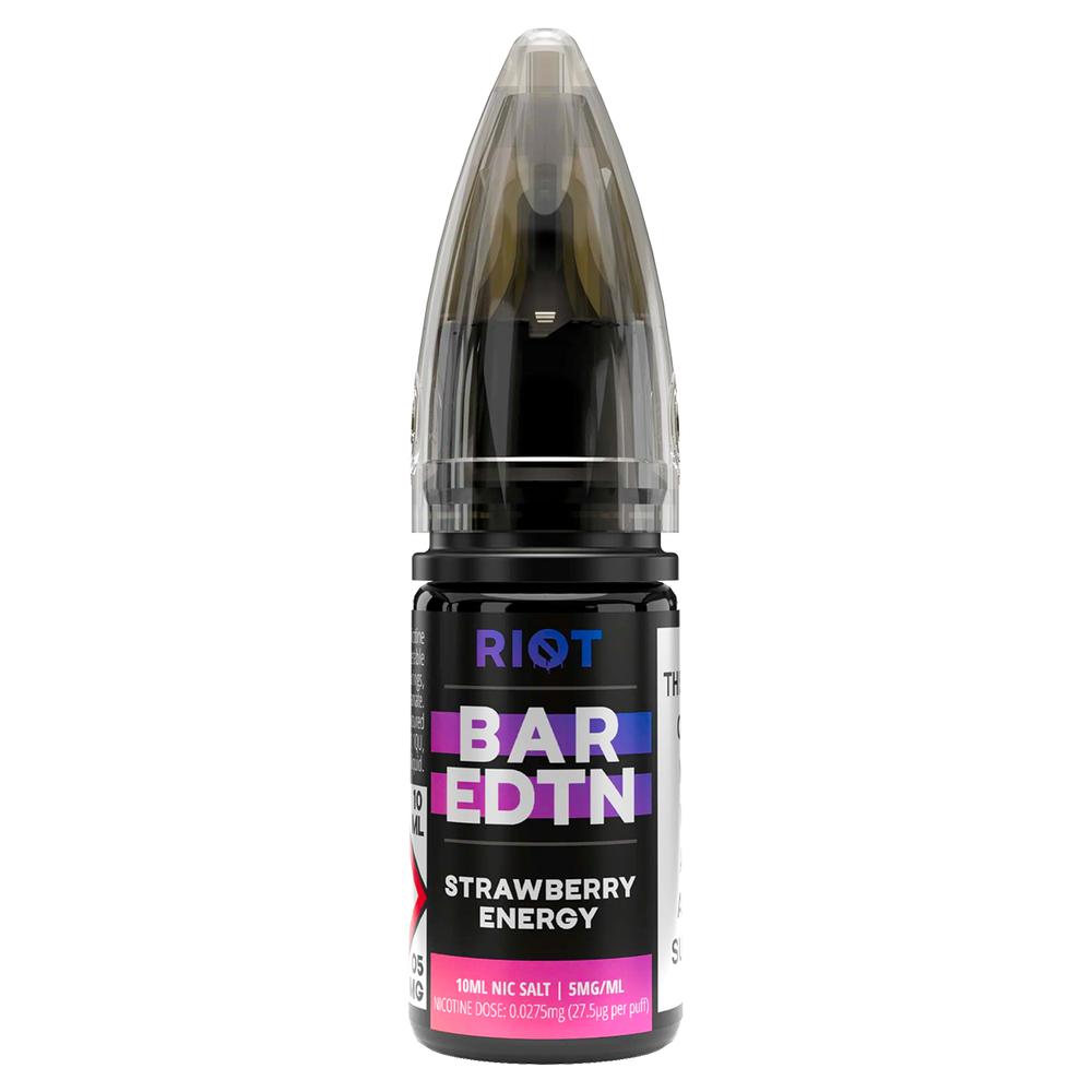 Strawberry Energy Riot Bar EDTN Nic Salt 10ml