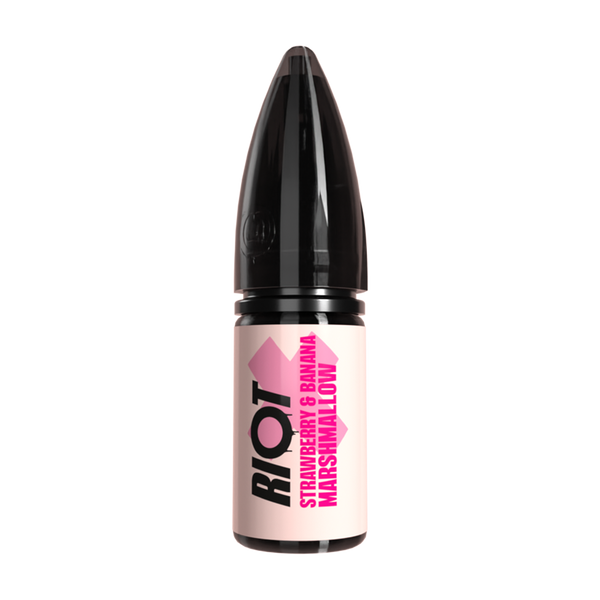 riot x strawberry and banana marshmallow nic salt