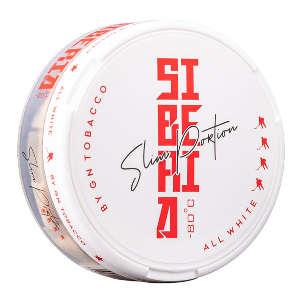 Siberia All White Slim Nicotine Pouches.