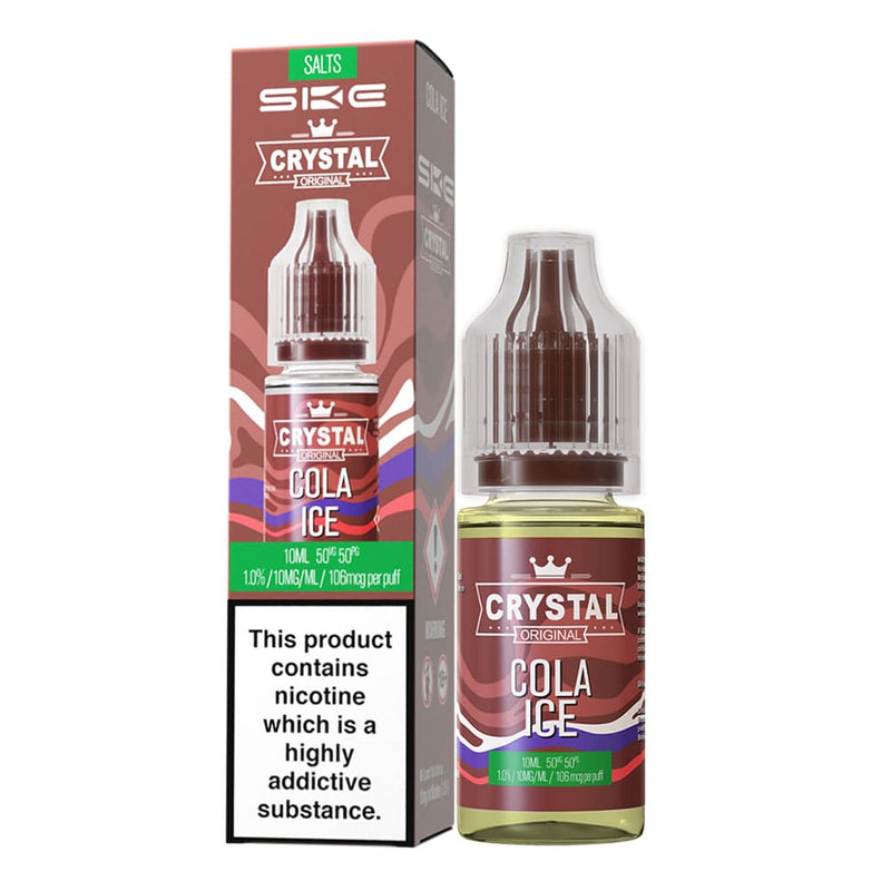 SKE crystal cola ice nic salt e-liquid.