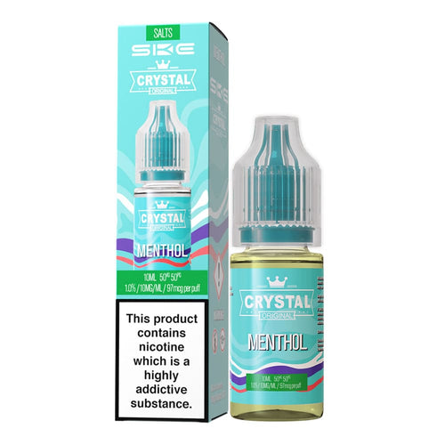 Ske crystal menthol nic salt e-liquid.