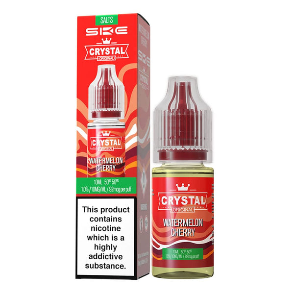 Ske crystal watermelon cherry nic salt e-liquid.