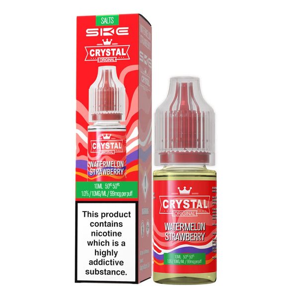 Ske crystal watermelon strawberry nic salt e-liquid.