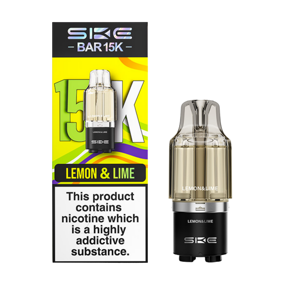 ske bar 15k prefilled pod lemon lime