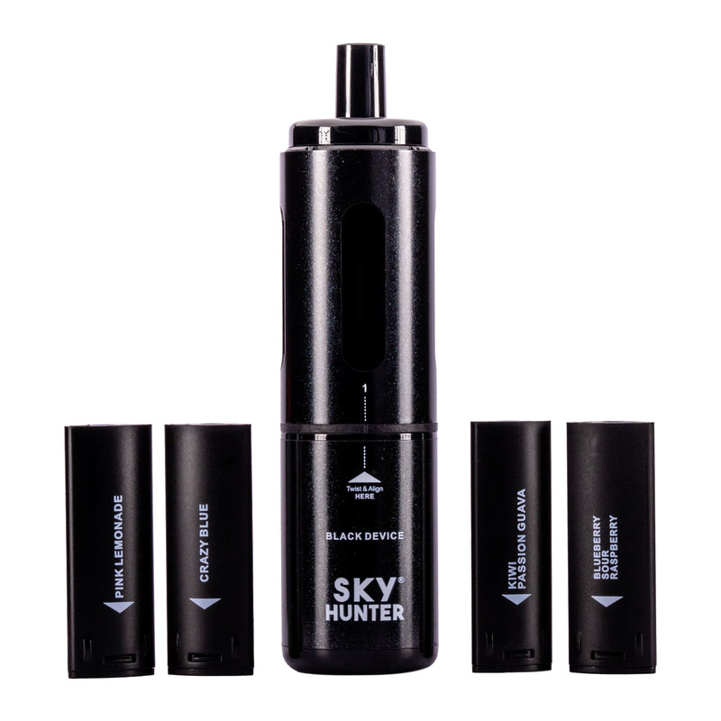 Sky Hunter 2600 Vape kit With Pods in Black