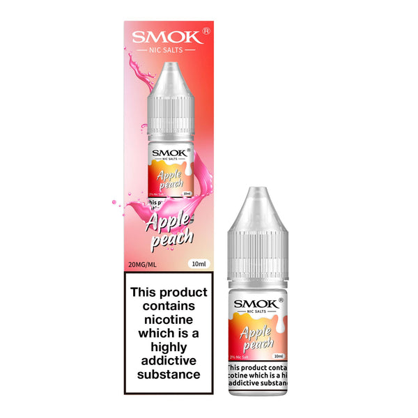 Apple peach Smok nic salt e-liquid.