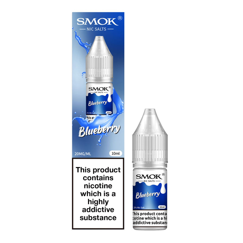 Blueberry Smok nic salt e-liquid.