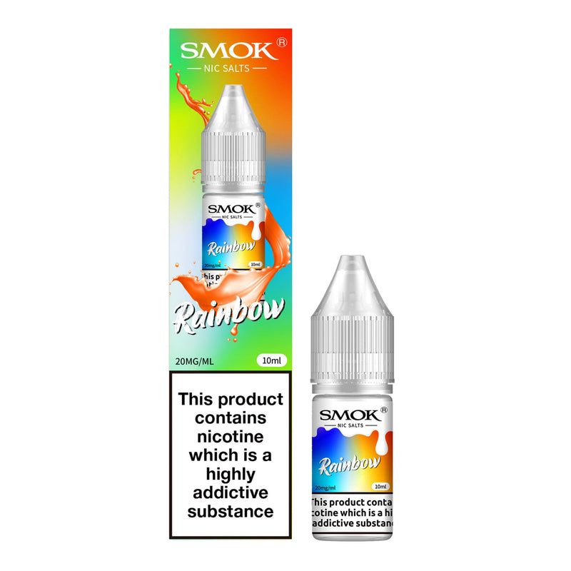 Rainbow Smok nic salt e-liquid.