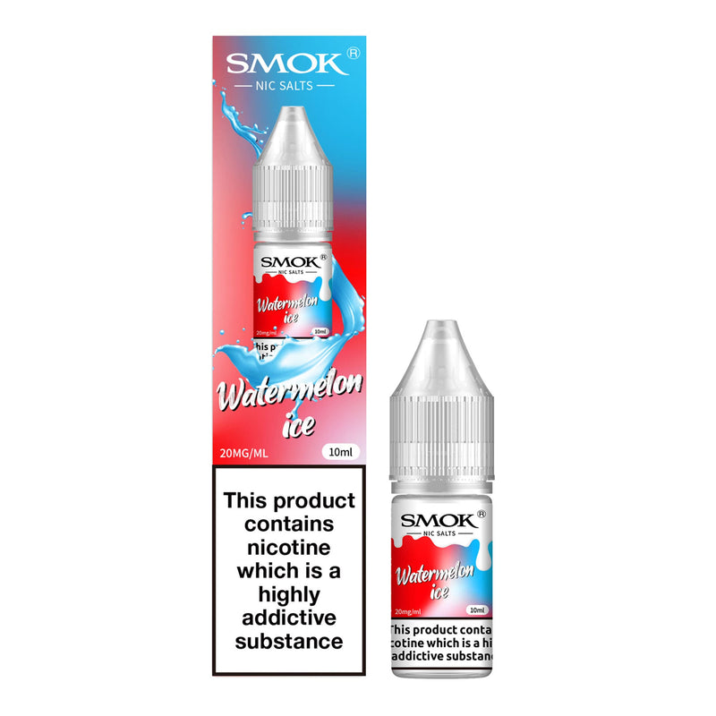 Watermelon ice Smok nic salt e-liquid.