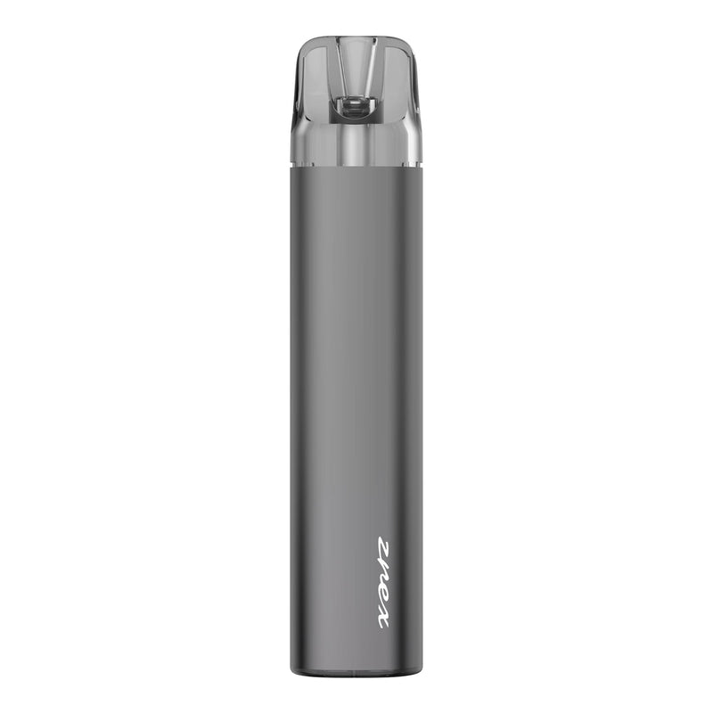 Rendered front facing image of Gunmetal Zrex RF pod kit by Smok.