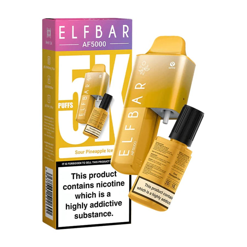 Elf Bar AF5000 Disposable Vape - Sour Pineapple Ice