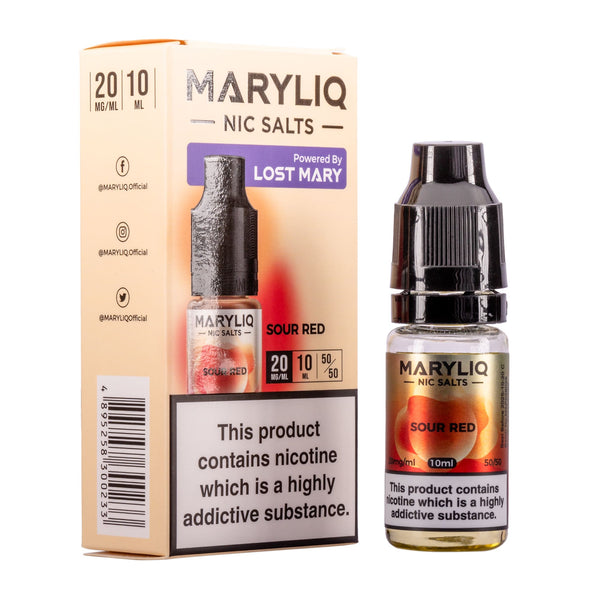 Sour Red Nic Salt E-Liquid by Maryliq