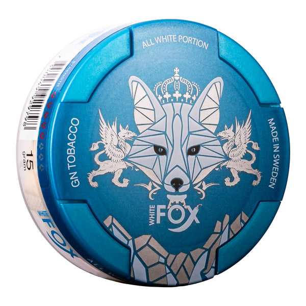 White Fox Spearmint Nicotine Pouches.