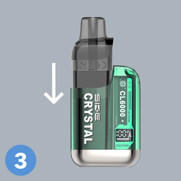 Step 3 Insert the SKE Crystal CL6000 pod