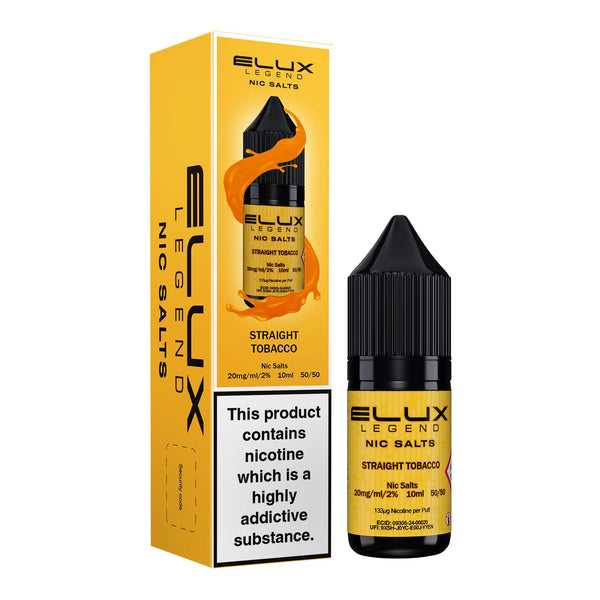 Straight Tobacco Elux Legend Nic Salts by Eluxtech