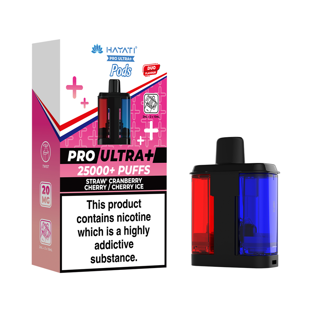 Hayati pro ultra Plus Pods Straw Cranberry Cherry Cherry Ice
