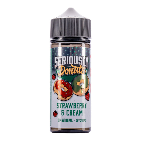 Strawberry and Cream 100ml Shortfill E-Liquid by Seriously Donuts