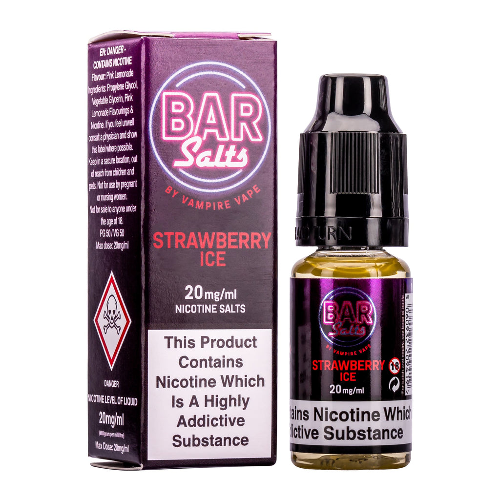 Strawberry Ice Bar Salts by Vampire Vape Royal Flush Vape Strawberry Ice Bar Salts by Vampire Vape Royal Flush Vape